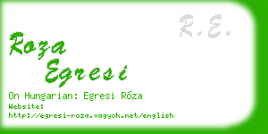 roza egresi business card